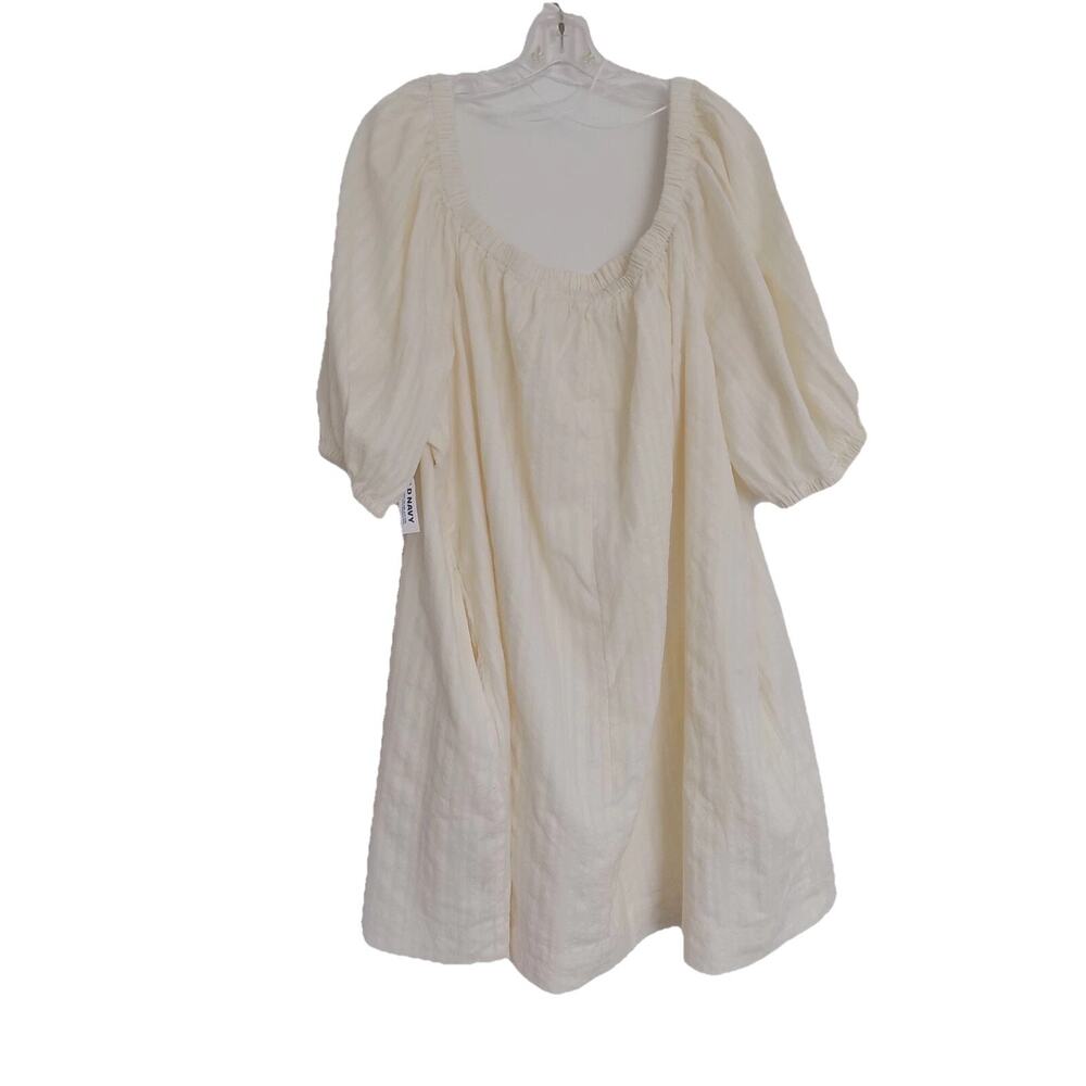 Old Navy dress shift puffy short sleeves pockets ivory size XXL NWT - Picture 3 of 10